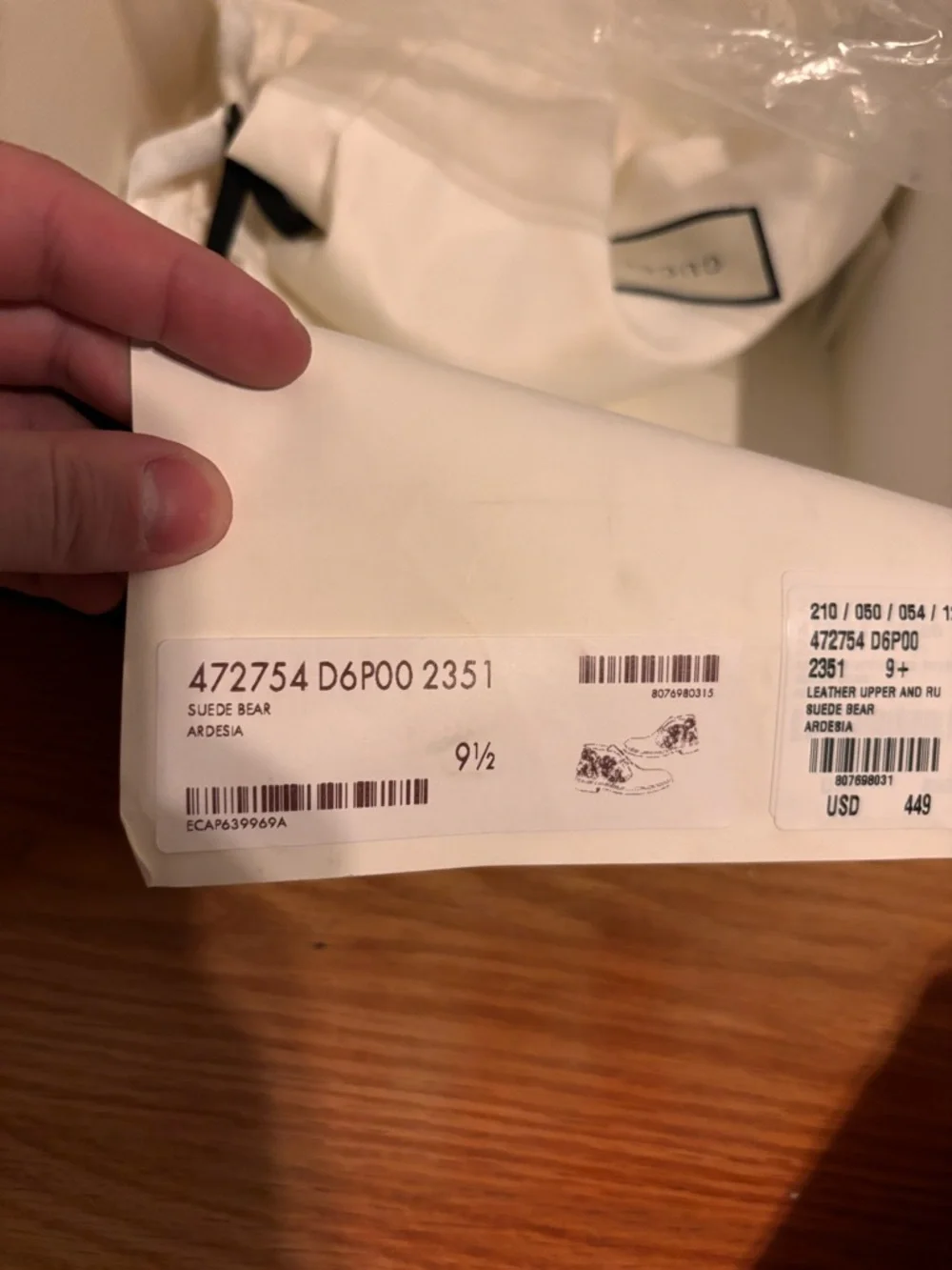 Gucci Taupe Suede Chukka Boots with Embroidered Tiger - Picture 6 of 6